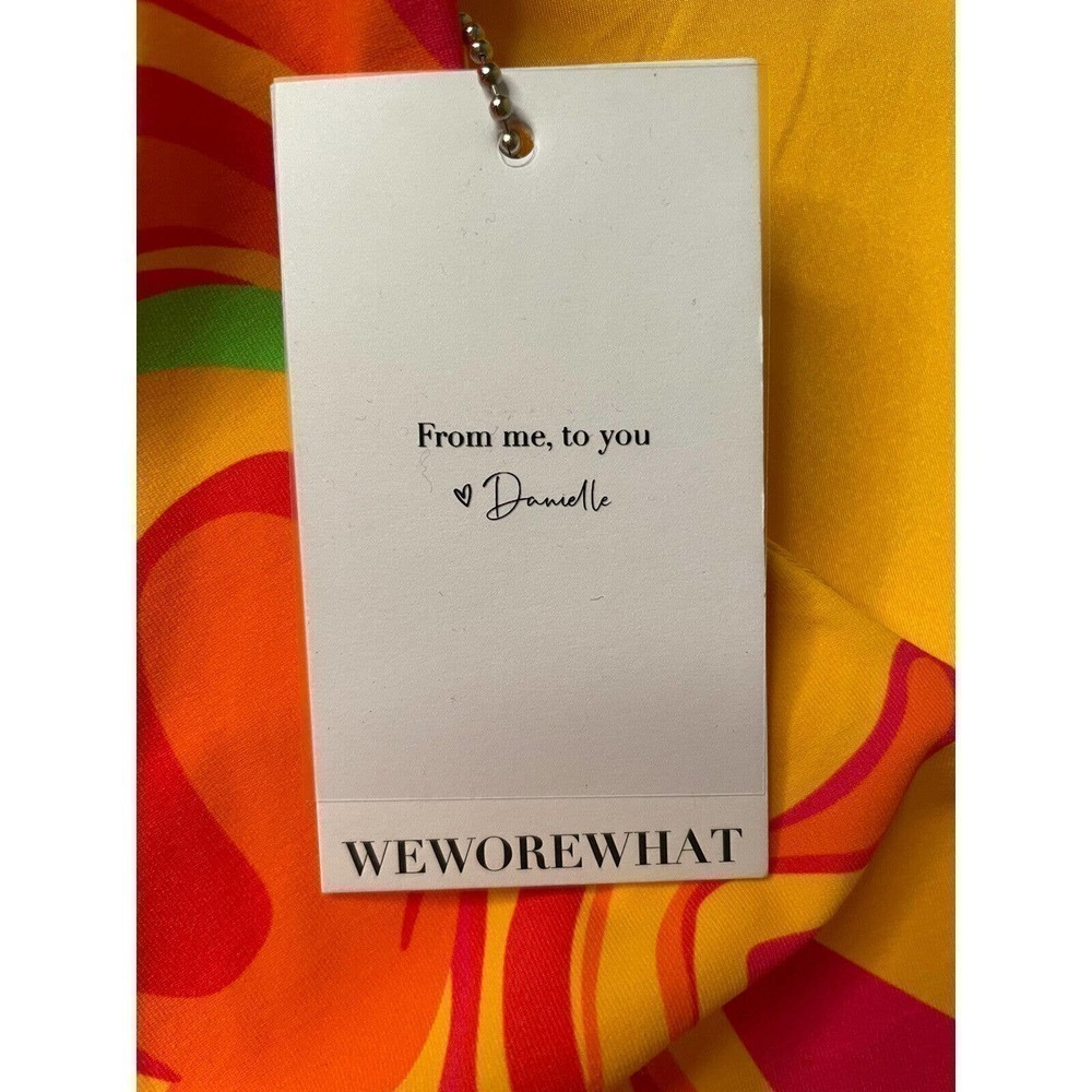WeWoreWhat NEW One Piece Swimsuit Danielle 3.0 Retro Swirl Cherry Red Small - Picture 10 of 12